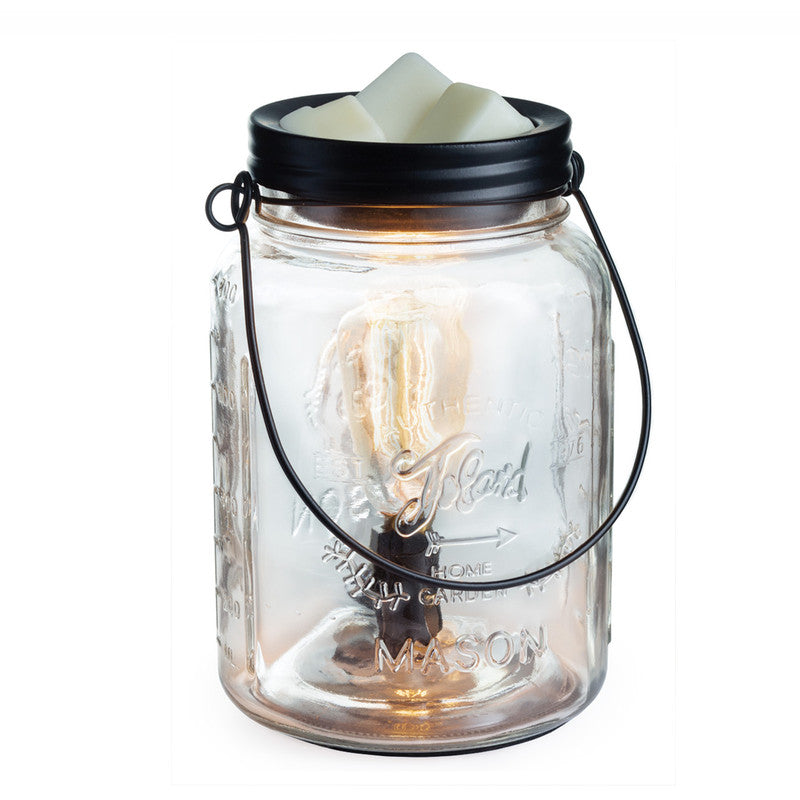 Lámpara y Calentador de Cera Aromática Mason Jar