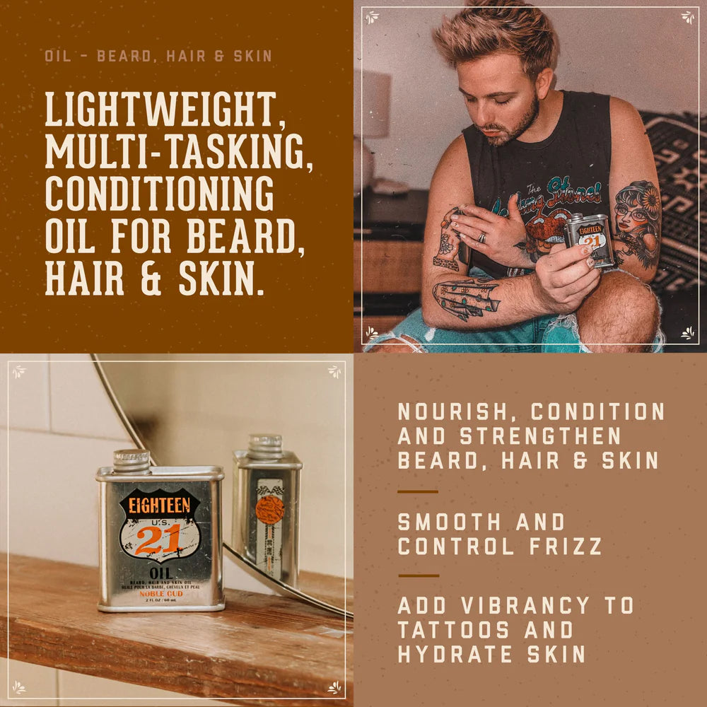 Noble Oud Beard, Hair and Skin Oil