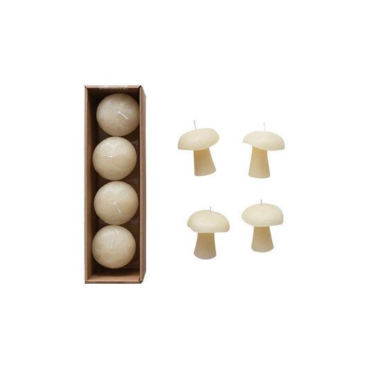 Set de Velas en forma de hongo
